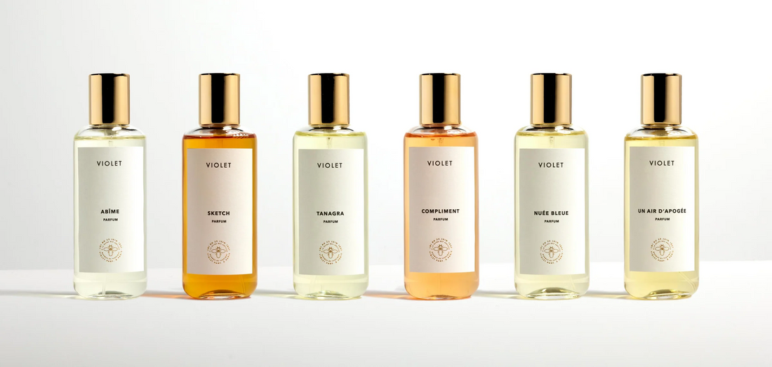 Small-batch niche perfume bottles from an independent perfume house