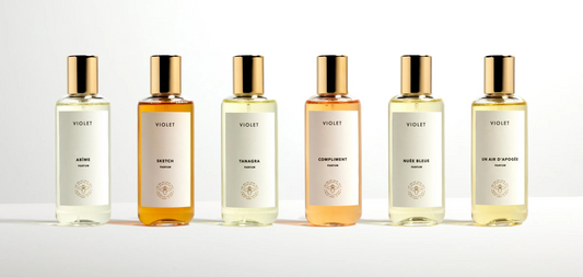 Small-batch niche perfume bottles from an independent perfume house